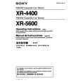 SONY XR-5600 Manual de Usuario