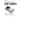 SONY ICF-2001 Manual de Usuario