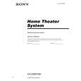 SONY HTDDW750 Manual de Usuario