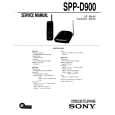 SONY SPPD900 Manual de Usuario