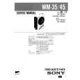 SONY WM35 Manual de Servicio