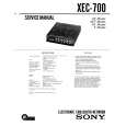 SONY XEC700 Manual de Servicio