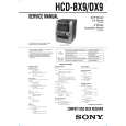 SONY HCDDX9 Manual de Servicio