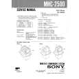 SONY MHC2500 Manual de Servicio