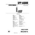 SONY SPPAQ600 Manual de Servicio