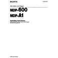 SONY MDP-600 Manual de Usuario