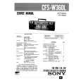 SONY CFSW360L Manual de Servicio