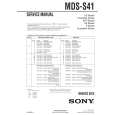 SONY MDSS41 Manual de Servicio
