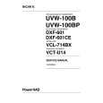 SONY UVW-100B Manual de Servicio