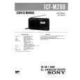 SONY ICFM200 Manual de Servicio