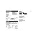SONY CFS-W304 Manual de Usuario
