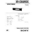 SONY XRC650RDS Manual de Servicio