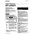SONY STJX531 Manual de Usuario