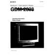 SONY GDM-2038 Manual de Usuario