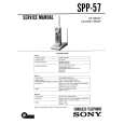 SONY SPP-57 Manual de Usuario