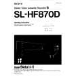 SONY SLHF870D Manual de Usuario