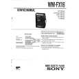 SONY WMFX16 Manual de Servicio