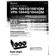 SONY VPH-1001QM Manual de Usuario