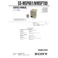 SONY SSMSP661 Manual de Servicio