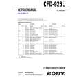 SONY CFD926L Manual de Servicio