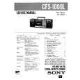 SONY CFS1000L Manual de Servicio
