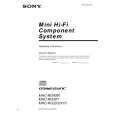SONY MHC-RG30T Manual de Usuario