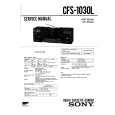 SONY CFS1030L Manual de Servicio
