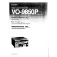 SONY VO9850P Manual de Usuario