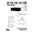 SONY XR7600 Manual de Servicio