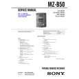 SONY MZB50 Manual de Servicio
