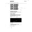 SONY XR-6180 Manual de Usuario