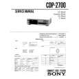 SONY CDP2700 Manual de Servicio