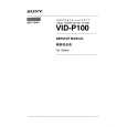SONY VID-P100 Manual de Usuario