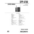 SONY SPPA700 Manual de Usuario