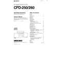 SONY CFD-260 Manual de Usuario