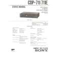 SONY CDP711/E Manual de Servicio