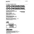 SONY CFD-DW250L Manual de Usuario