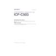 SONY ICF-C503 Manual de Usuario