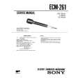 SONY ECM261 Manual de Servicio