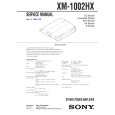 SONY XM1002HX Manual de Servicio