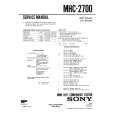SONY MHC2700 Manual de Servicio