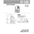 SONY ICF3100 Manual de Servicio