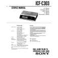 SONY ICFC303 Manual de Servicio