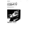 SONY CCD-F77 Manual de Usuario