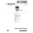 SONY ICFC795RC Manual de Servicio