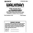 SONY WM-FX405 Manual de Usuario