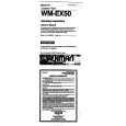 SONY WM-EX50 Manual de Usuario