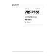 SONY VIDP100 Manual de Servicio