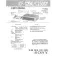 SONY ICFC250/SY Manual de Servicio