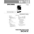 SONY WM-F102 Manual de Servicio